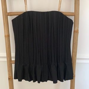 Max Azria Original Corsette Strapless top zipper